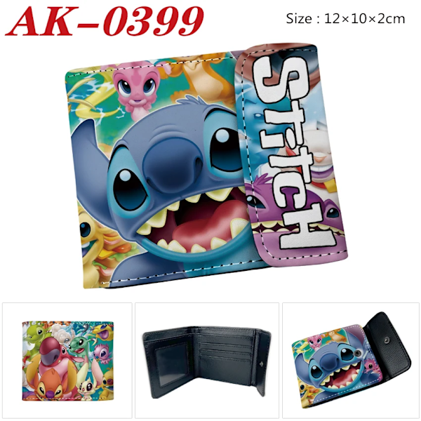 Ny Disney Cartoon Stitch-pung med kortholder Hasp-taske Gave til piger og drenge XQSDZ002