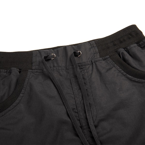 Naisten suorat cargo-housut, yksiväriset rento housut, suorat lahkeet capri-housut, löysät vapaa-ajan housut, korkea vyötärö housut, taskut Lounge housut Black S