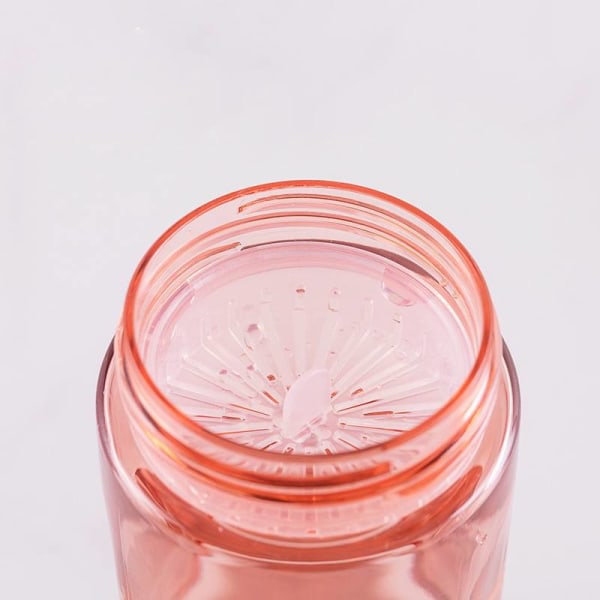 300 ml bärbar behändig kopp med rosa tekopp