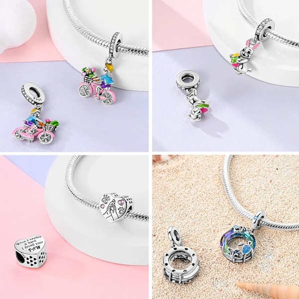 Fit Original Pandora Blå Firefly Charms 925 Sterling Silver Onda Ögon Glöd I Mörk Resa Rosa Clip Pärlor Di Kvinnors Smycken YFC709