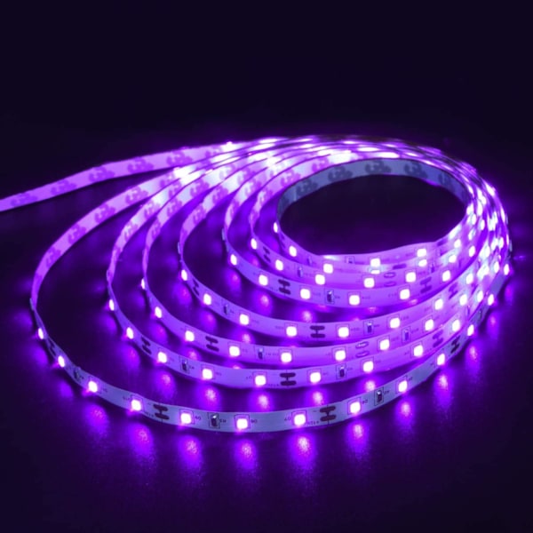 3-pakning UV LED Lila Svart Lysstripe, 4,5W 2M USB 5V Drevet