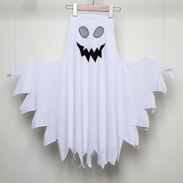 Halloween Spökdräkt För Barn Spökdräkt Med Pumpahink För Fest Cosplay Barn Pojkar Flickor Trick Or Treating Längd 85cm Vit