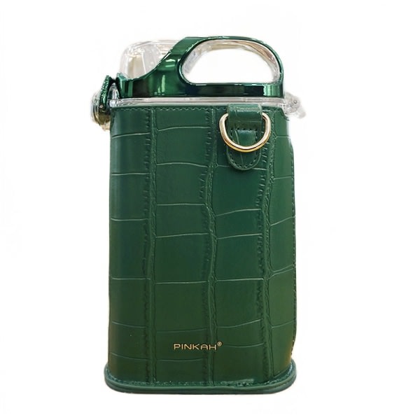 CASE case Platt vattenkopp, trendigt halmband Grön 380ML