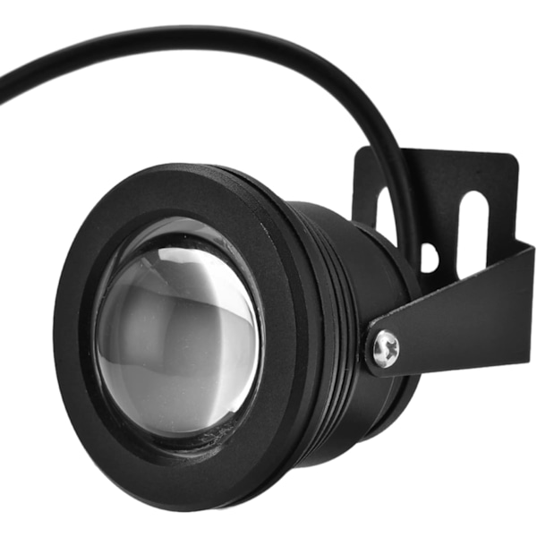 Akvarie LED-lys, 12V 10W RGB Vandtæt Akvarie LED Spotlight Lampe til Akvarium Pool Have Under Vand (sort skal) svart skal
