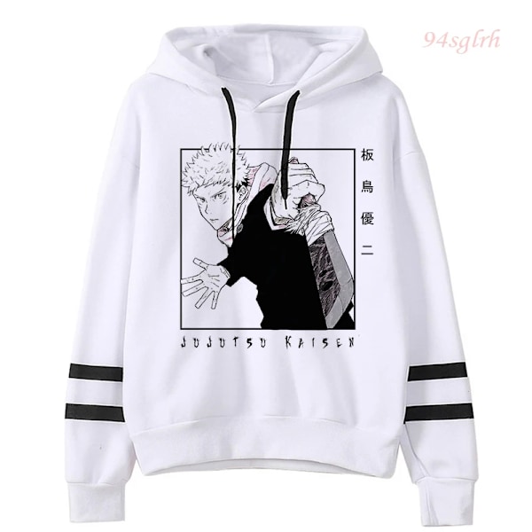 Unisex Jujutsu Kaisen Anime Yuji Itadori Hoodies Herr Harajuku Gojo Satoru Kawaii Manga Grafisk Streetwear Sweatshirts Tröjor 15518 Asian XL