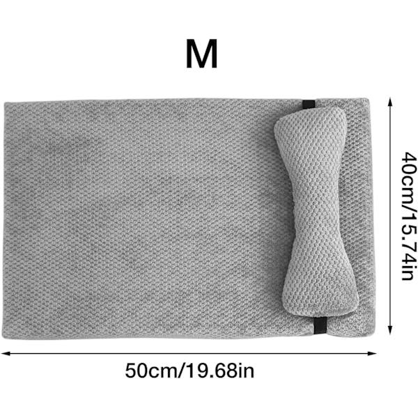 Vaskbar Hundesofa, Behagelig Ortopædisk Seng til Små til Mellemstore Hunde Light grey L 40 x D 8 x H 8 cm