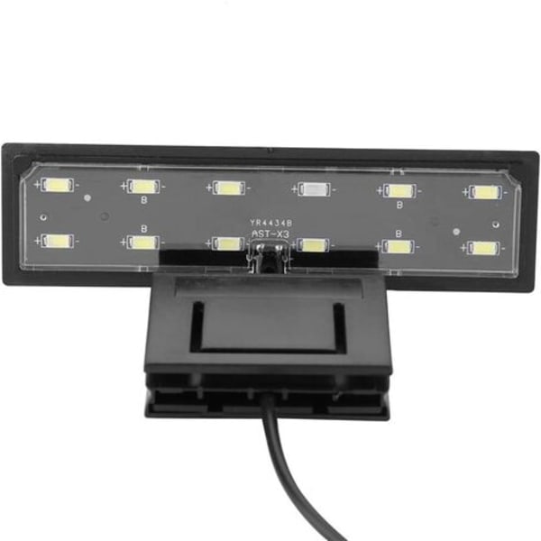 LED-akvarielampe, akvarieclipslampe, slank LED-akvarielampe, maksimal installationsglastjocklek: 5 mm
