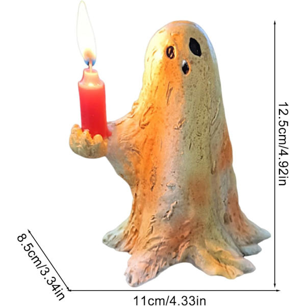 Haamu-patsas koristeeksi | Ihastuttavat hartsi-halloween-rekvisiitat kerrostetuille tarjottimille C