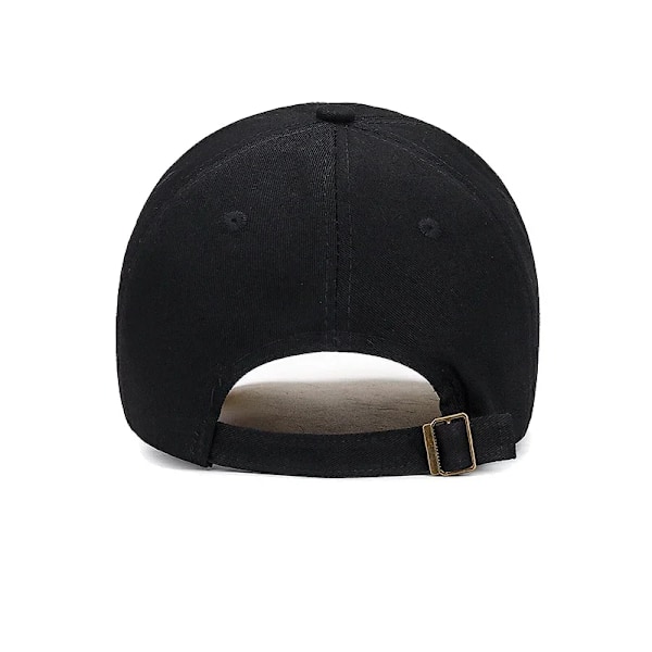 Pehmeä Urheilullinen Baseball-Lippis Puuvilla 3D-Kirjonta Unisex Snapback-Lippis Tennis-Lippis Isä Valkoinen Musta