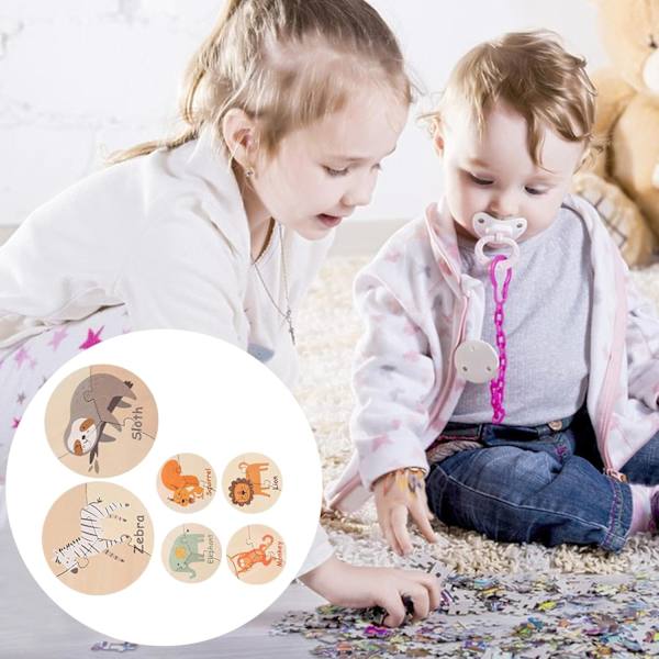 Dyreform Sorteringspuslespill | Sensorisk leketøy i tre for småbarn - Perfekt for bursdags- og julegaver Squirrel costume