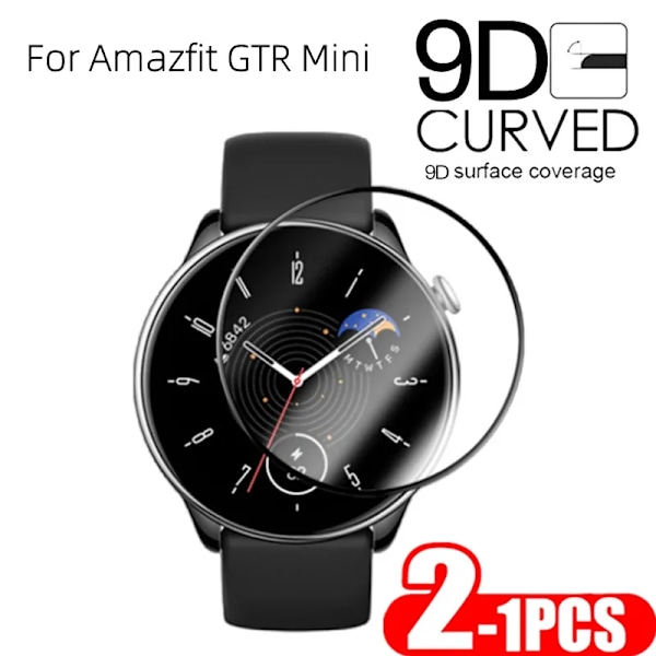 1-2 kpl Näytönsuojaa Amazfit GTR Mini GTR 4 3 2 Pro 2E Älykellolle Täyspeite Suoja Kovetettu Kalvo GTR3 GTR4 Lasille Amazfit GTR Mini 1 kpl