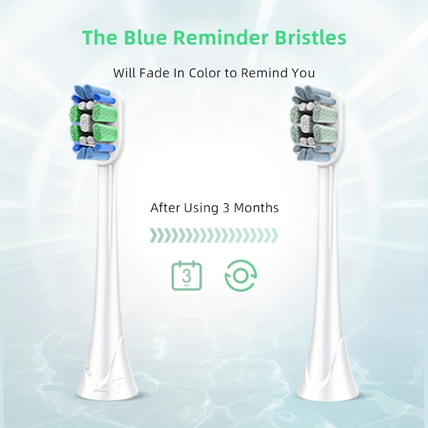 4/12 stk. udskiftningsbørstehoveder, kompatibel med Philips Sonicare elektrisk tandbørste, hvid 12 stk.