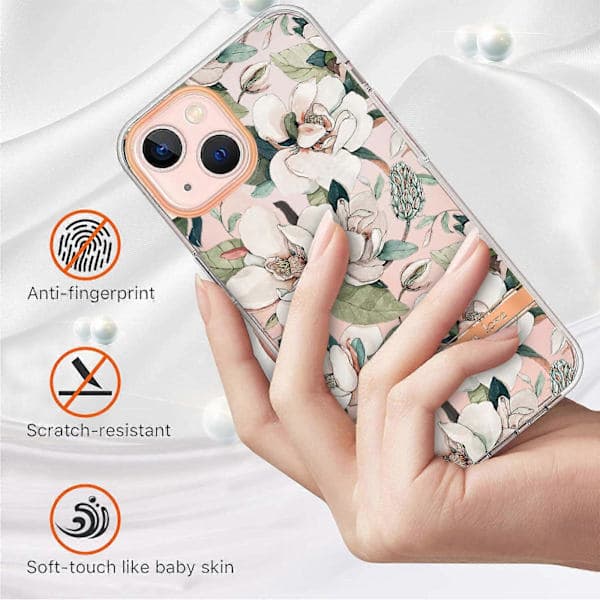 iPhone 13 Blommor och Växter Serie IMD TPU Mobilskal—max
