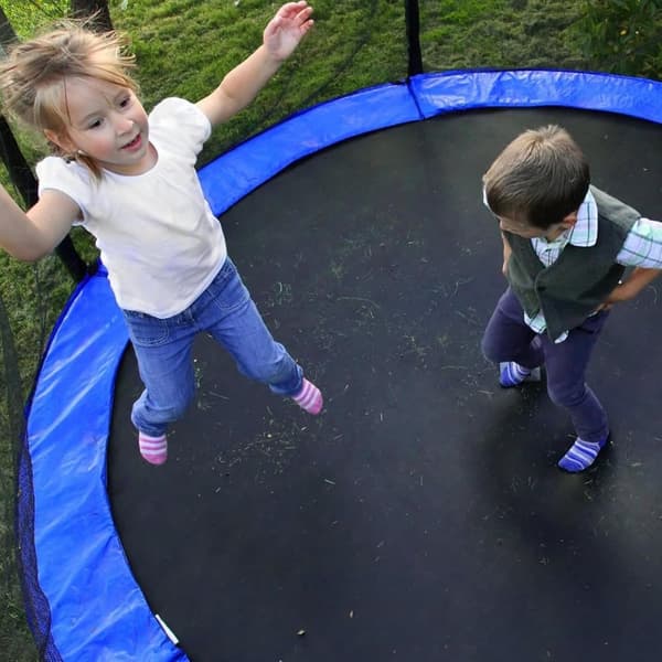 2-Pack Trampoline Edge Protection, 244cm diameter - blue+green 2.44 m