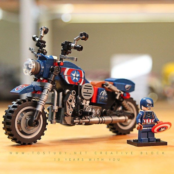 SQBB Harley Motorcykelmodell Barns pedagogiska monteringsleksaker