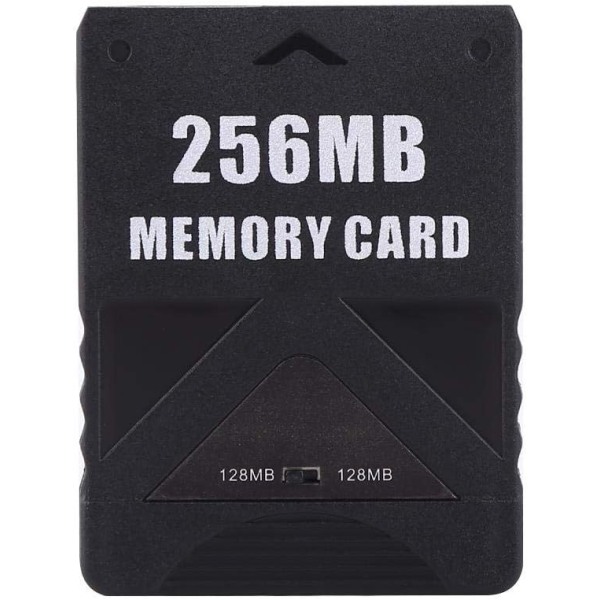 Minneskort för PS2, 8M-256M Game Memory Card High Speed ​​för Sony PlayStation 2 PS2. Speltillbehör för att spara spel och information(256M)