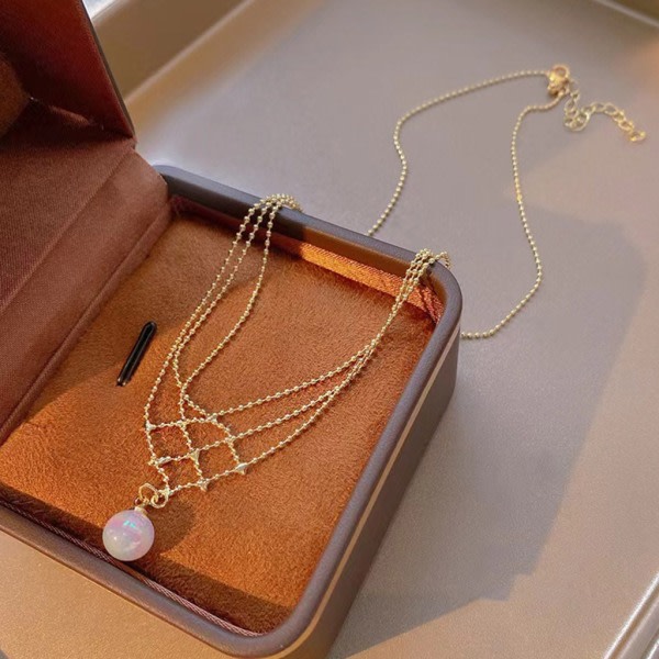 2022 metallvävt mesh hängande magic pärlhalsband Party Modedesign Sexigt halsband Smycketillbehör för flickor