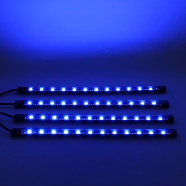 4 stk LED-striper for bilinteriør