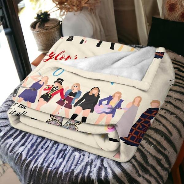 Julegaveidé til fans - Swiftie sød vintertæppe - 1989 turnéinspireret gave til hende [DB] 75cm*100cm 75cm*100cm