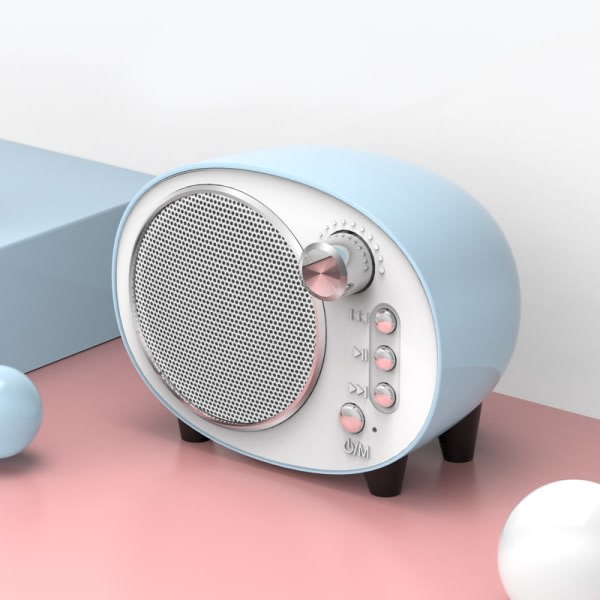 Mini bärbar trådlös högtalare (blå)
