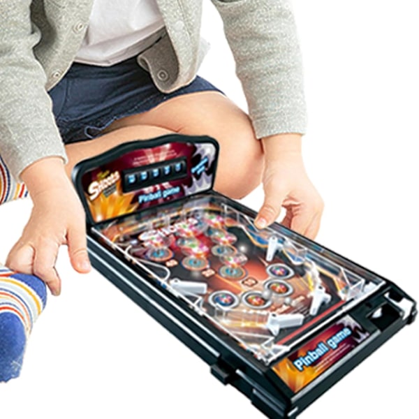 Pinballmaskin Leke, Elektrisk Bordspill for Barn, Interaktivt Familiepinballspill