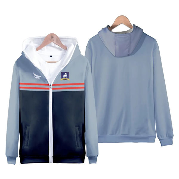 Ted Lasso Kausi 2 Jalkapallopaita Talviasu Miehet/Naiset AFC Richmond Cosplay Harajuku Cardigan Seisova Kaulus Vetoketju Takki 6 XXXL 6 XXXL