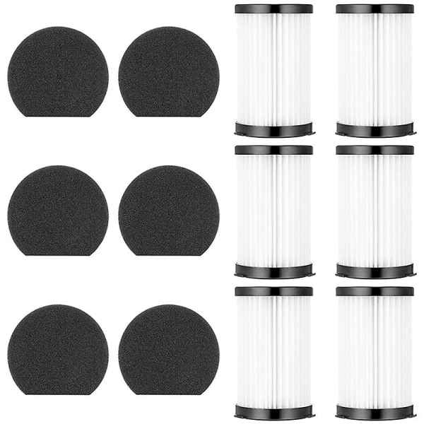 SQBB Ersättande Hepa-filter kompatibelt för D600 / D601 och Iwoly V600 dammsugare med sladd null ingen