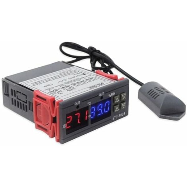 Digitalt display fugt- og temperaturstyring med indbygget sensorprobeudgang, 110-220V - 110-220V