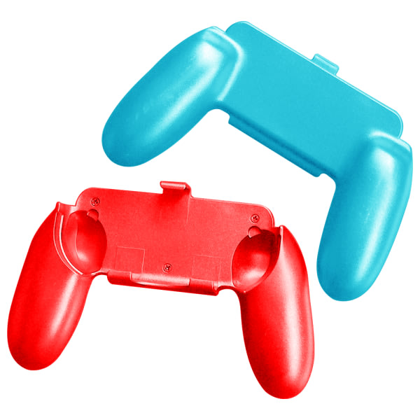 CQBB Case Small Grip Controller NS Gamepad Durable Grip Controller Grip Kit kompatibel med Switch Console Grip Kit-2 röd och blå