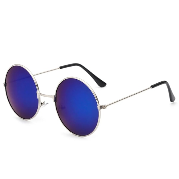 Moderne solbriller til kvinder og mænd - Pilot runde gradient spejl damebriller Oculos Lentes Gafas De Sol Runde Model 17 Andre