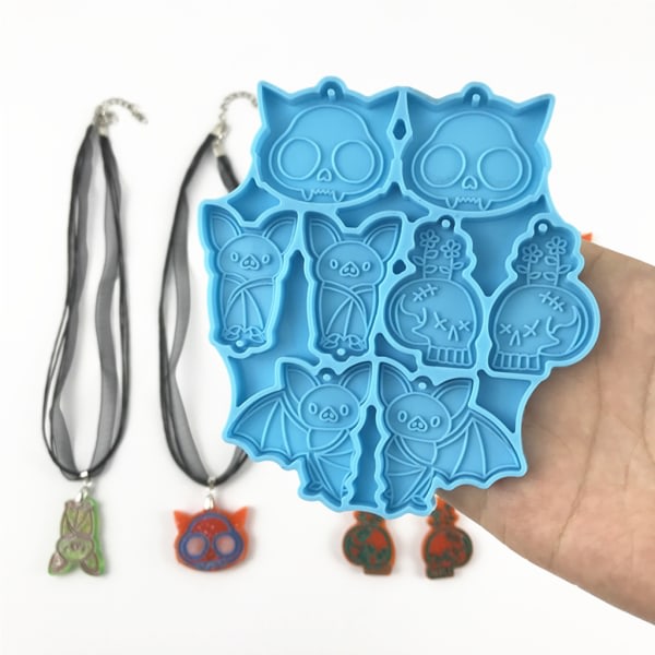 SQBB Söt fladdermus gör-det-själv-hantverk UV- form Handgjorda smycken Nyckelring Form