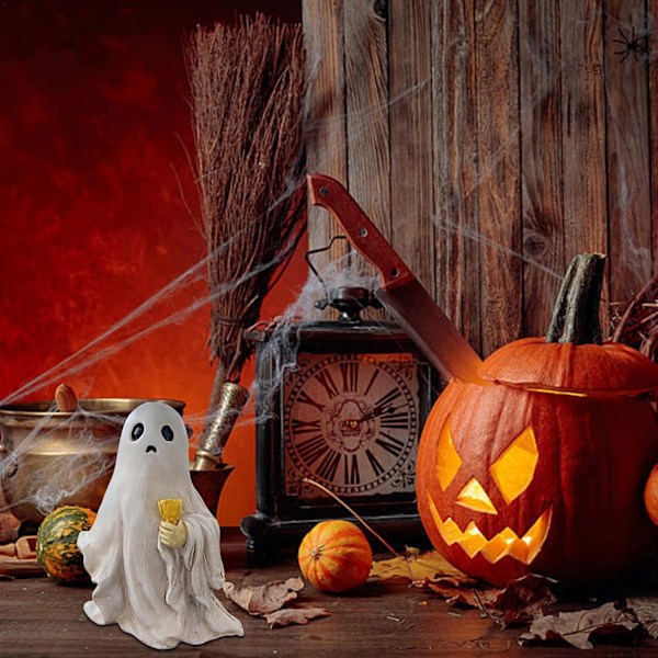 Haamu-patsas koristeeksi | Ihastuttavat hartsi-halloween-rekvisiitat kerrostetuille tarjottimille C