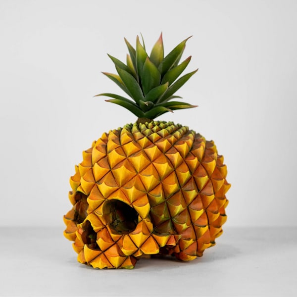 Kreativ ananas kranie beholder Kontor skrivebord Hjem Halloween dekoration Ornament