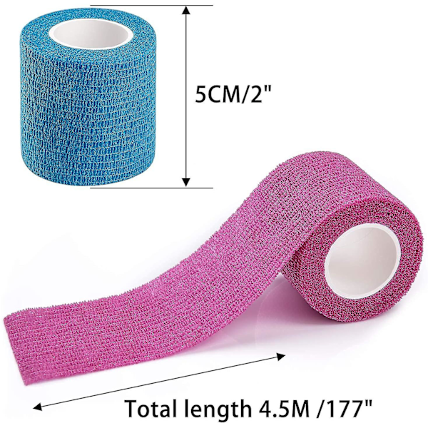 14 stk. Athletic, Sports Wrap Tape & Bandage Wrap Stretch Selvhæftende Tejp