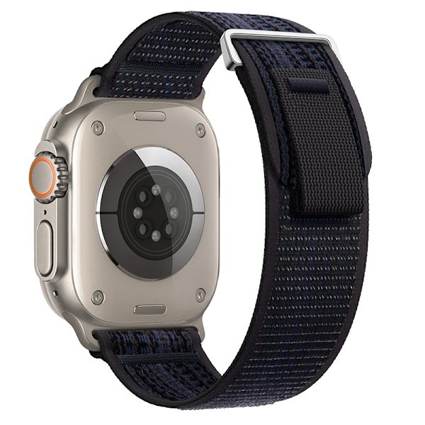 Trail Loop rem för Apple Watch Band 44mm 40mm 45mm 41mm 42 44 45 mm Sportarmband iwatch Ultra 2 49mm series 9 8 se 7 6 5 4 3 black blue2 black blue23 41mm 40mm 38mm