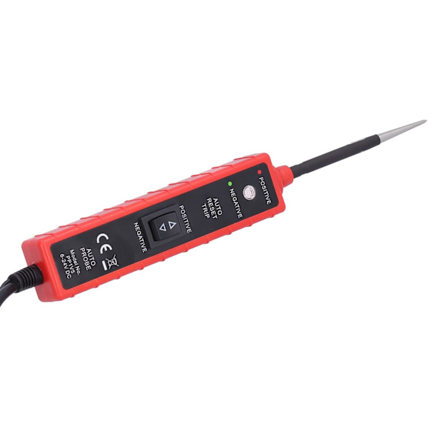 Power Circuit Tester, 6-24V Power Probe Elektrisk Circuit Tester Detektor Professionellt Autodiagnosverktyg med 14,8 Fot Kabel