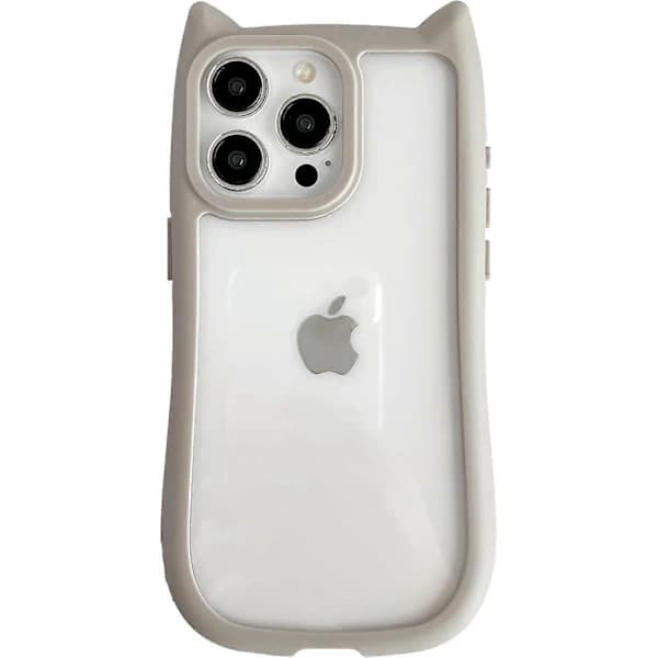 1 stk søtt katteøre-telefondeksel for iPhone 16 Pro Max—max