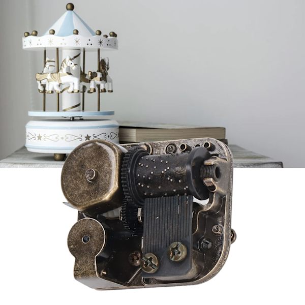 Musikalsk mekanismebevægelse Slot i himlen Vintage metal bronze urværk spilledåse bevægelse DIY spilledåse tilbehør