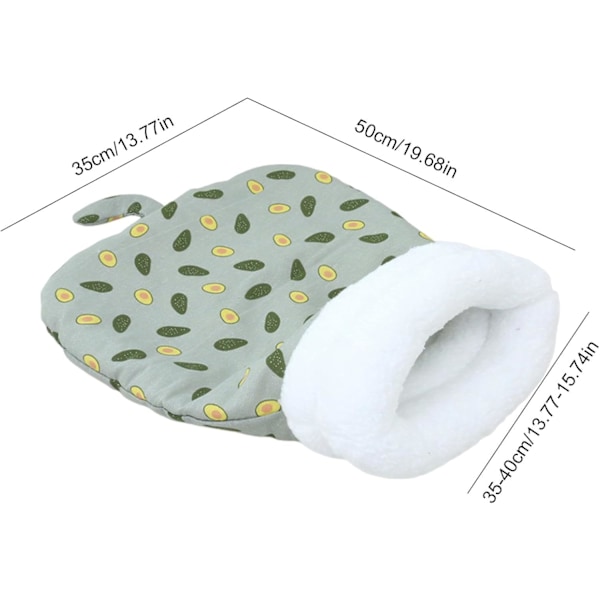 Blød Katteseng Hule Sovepose | Varmt Halvlukket Dyresofa til Katte & Små Hunde 26 x W 20 x H 20 cm