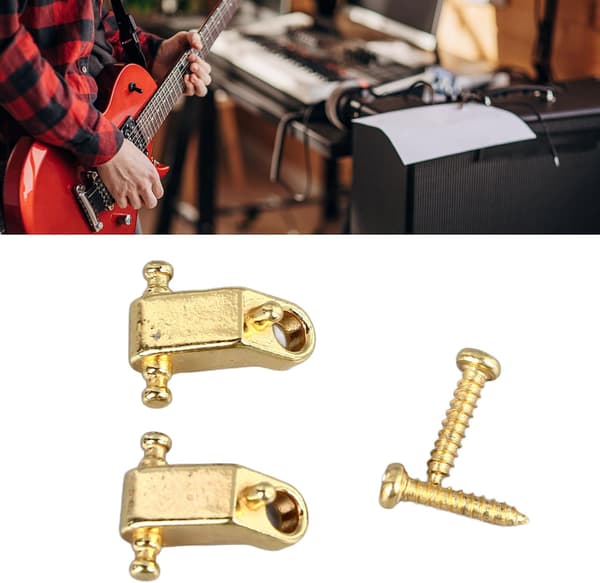 Kitaran kieltenpidin, Tree Standard Roller -kieliohjaimet Metal Elektrisk Gitarr String Guide Retainer Byte (Kulta) Guld