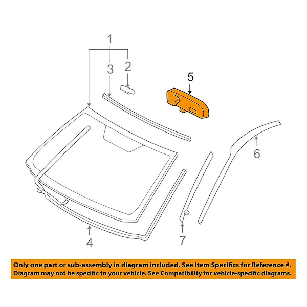 Bilens innvendige bakspeil manuell dim bakspeil 87810-52041 for Prius Yaris Voxy 87810-52040