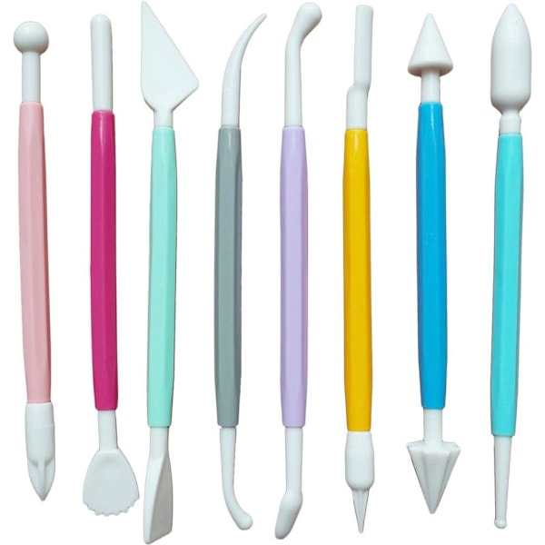 Fondantkakans Dekorationsverktyg, 12 st, Sockerpasta, Kavel, Utstickare Set Multi Multicolor