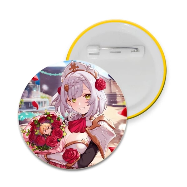 Genshin Impact Pin Handgjord Brosch För Kläder Tecknad Cosplay Badge Ryggsäck Dekoration Smycken Gåva 58mm 28