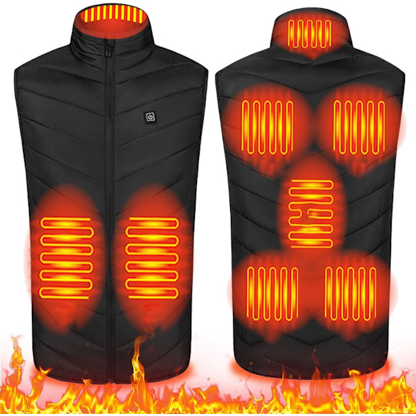 Heated Vest for Men and Women - USB Charging, 3 Temperature Zones, Ideal for Winter Activities