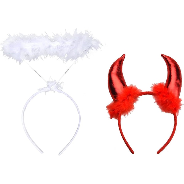 Angel Halo & Devil Horn Pannband: Kostymtillbehör