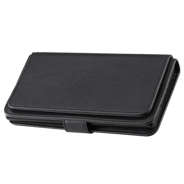 SQBB Case till Xiaomi Mi 10t Lite 5g Cover Retro Läderplånbok Flip Magnetic Cover 10 Korthållare - Svart