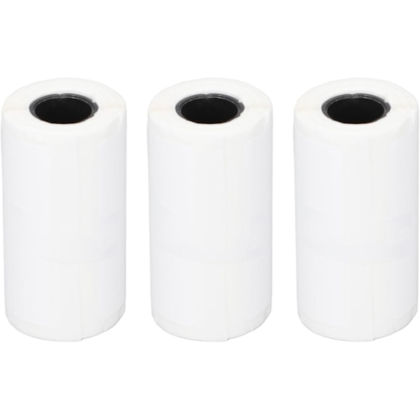 3 rullar självhäftande termiskt papper, transparent tryck, lätt avskalning, vitt termiskt kvittopapper för småföretag i hemmet (50 * 30 mm) 50*30 mm