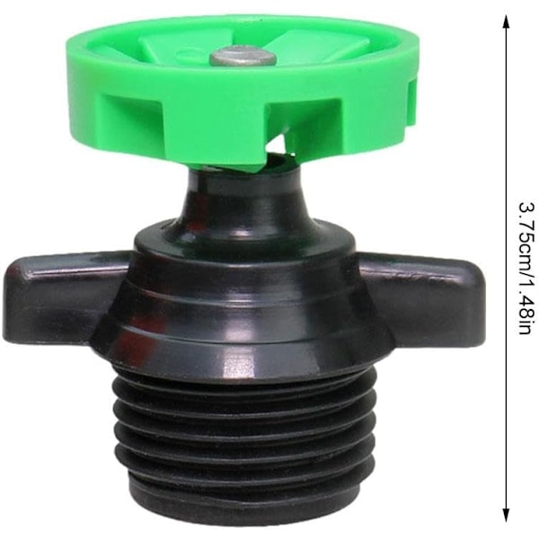 10 stk. 360 Graders Rotations Sprinklerhoved, Automatisk Havevanding, Grøn Green 10 pcs