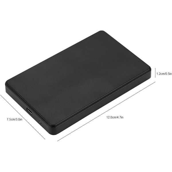 Høyhastighets 2,5-tommers harddisk-kabinett, ekstern lagring, USB2.0 IDE parallellportboks for PC bærbare datamaskiner