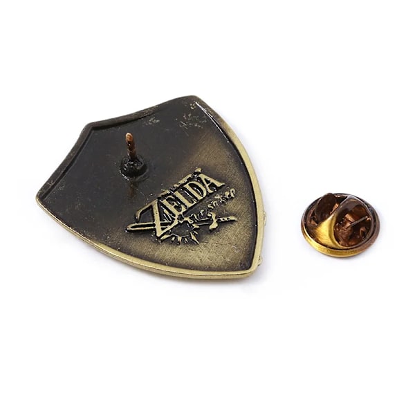 Zeldas Hylian Sköld Pins Brosch Majoras Mask Spiritual Stones Master Sword Badge Broscher Lapel Pins Jeans Skjorta Väska Smycken 06